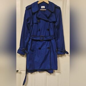 Club Monaco Royal Blue Trench Coat size S